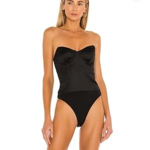 h:ours Tabitha Bodysuit in Black S